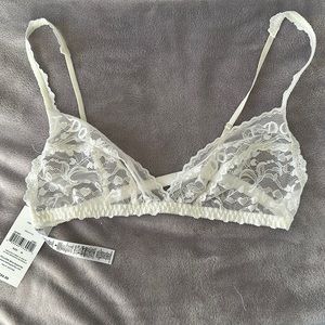 Brand new hanky Panky shimmer I do bra in light ivory